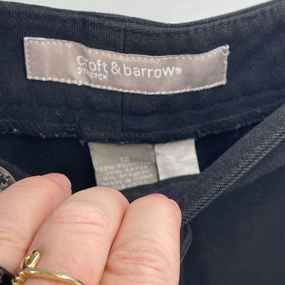 Croft & Barrow Women's Classic Stretch Blend Straight Leg pants trousers slacks - Picture 7 of 10